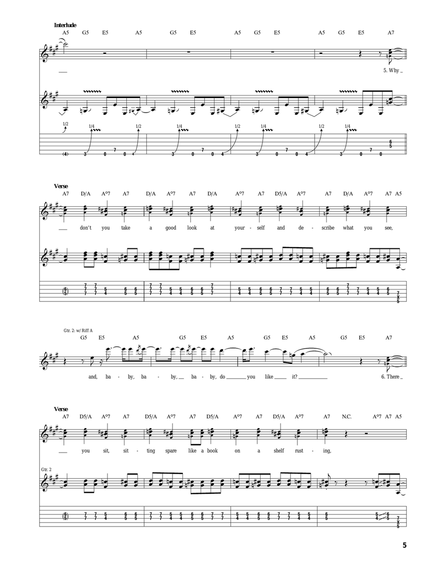 Misty Mountain Hop by Led Zeppelin Acoustic Guitar - Digital Sheet Music page 5