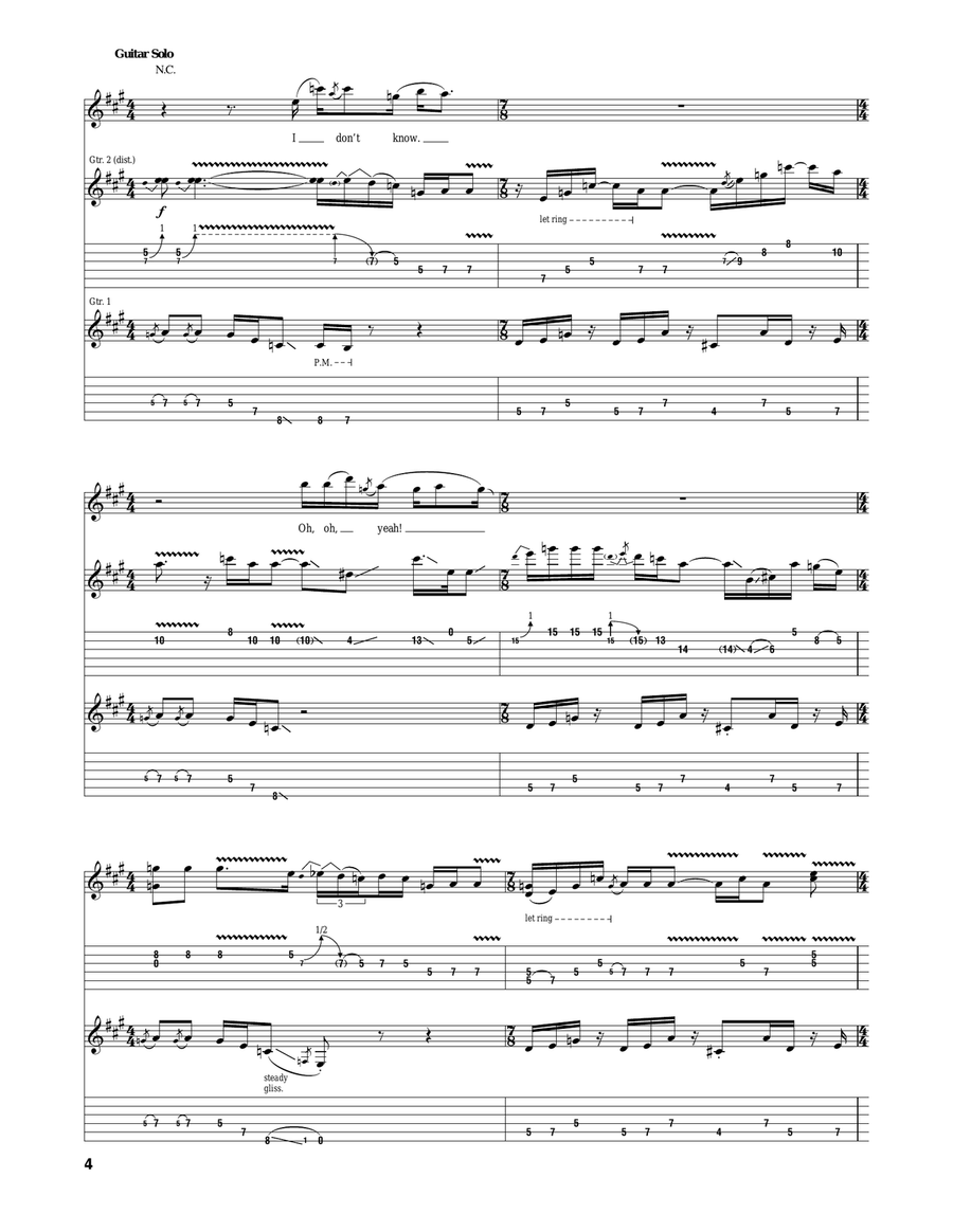 The Ocean The Ocean Acoustic Guitar scores gallery preview page 4