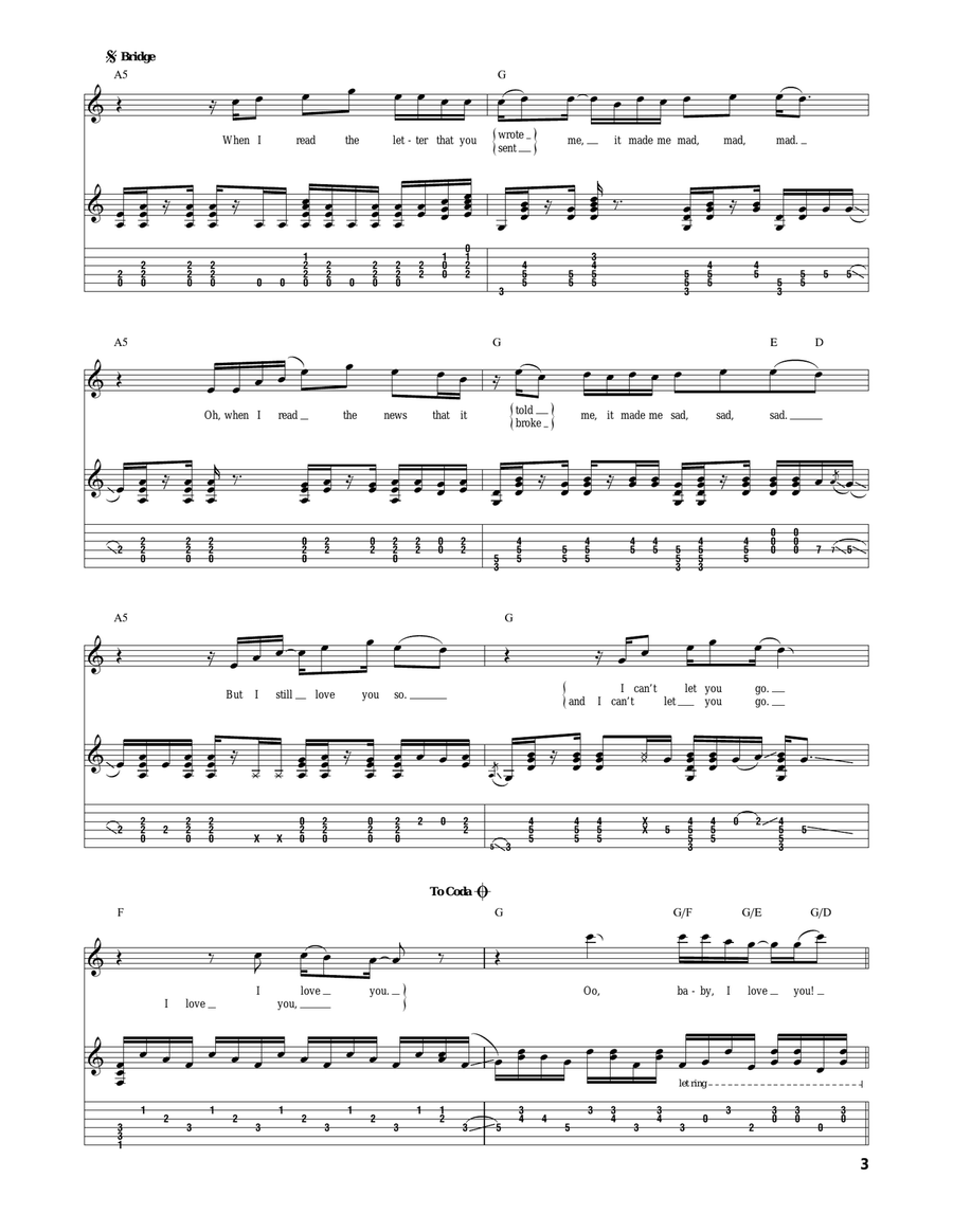 D'yer Mak'er D'yer Mak'er Acoustic Guitar scores gallery preview page 3