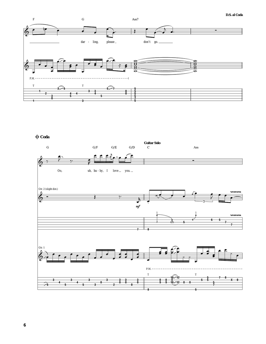 D'yer Mak'er D'yer Mak'er Acoustic Guitar scores gallery preview page 6