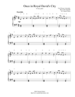 Once in Royal David's City - for easy piano