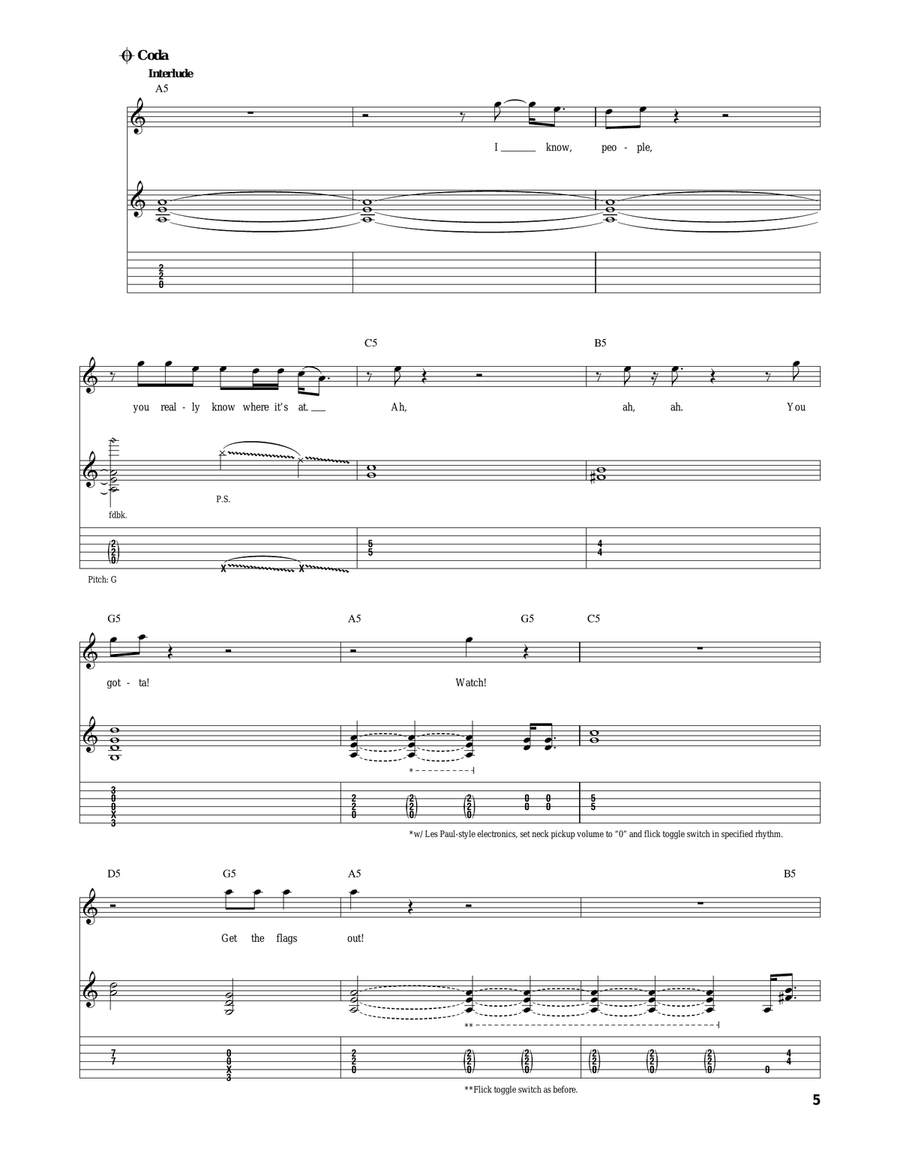 Suicide Solution Acoustic Guitar scores gallery preview page 5