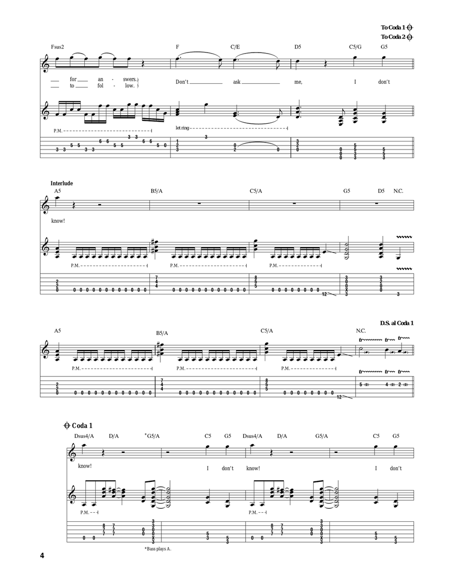 I Don't Know I Don't Know Acoustic Guitar scores gallery preview page 4