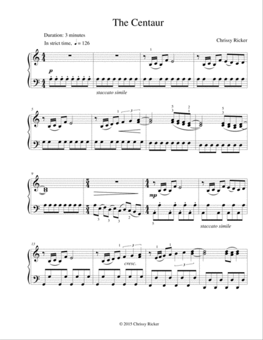 The Centaur Piano Solo scores gallery preview page 2