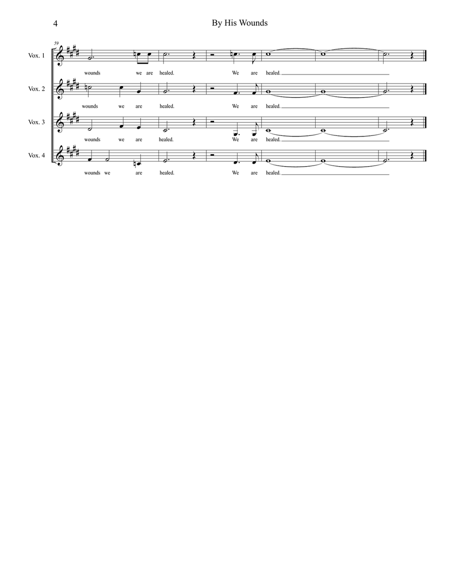 The Seven Last Words Of Christ (Choir/Vocal Score) 4-Part scores gallery preview page 4
