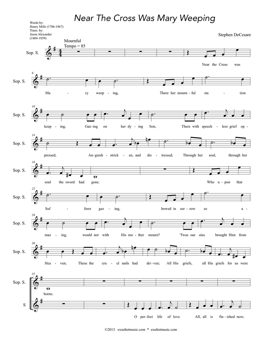 The Seven Last Words Of Christ (Choir/Vocal Score) 4-Part scores gallery preview page 5