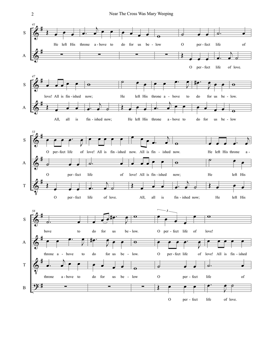 The Seven Last Words Of Christ (Choir/Vocal Score) 4-Part scores gallery preview page 6