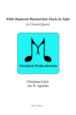 While Shepherds Watched their Flocks by Night - Clarinet Quartet mini preview