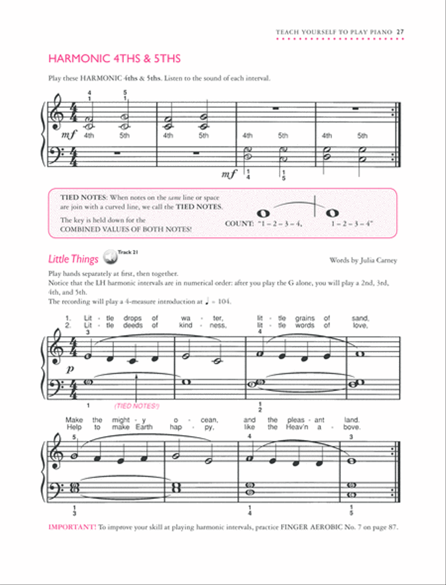 Alfred's Teach Yourself to Play Piano Piano Method scores gallery preview page 4
