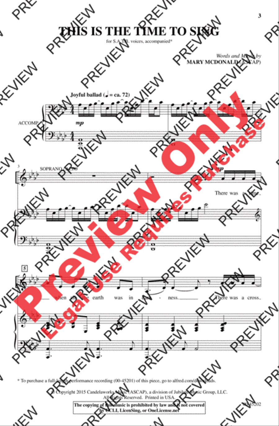This Is the Time to Sing This Is the Time to Sing 4-Part scores gallery preview page 3