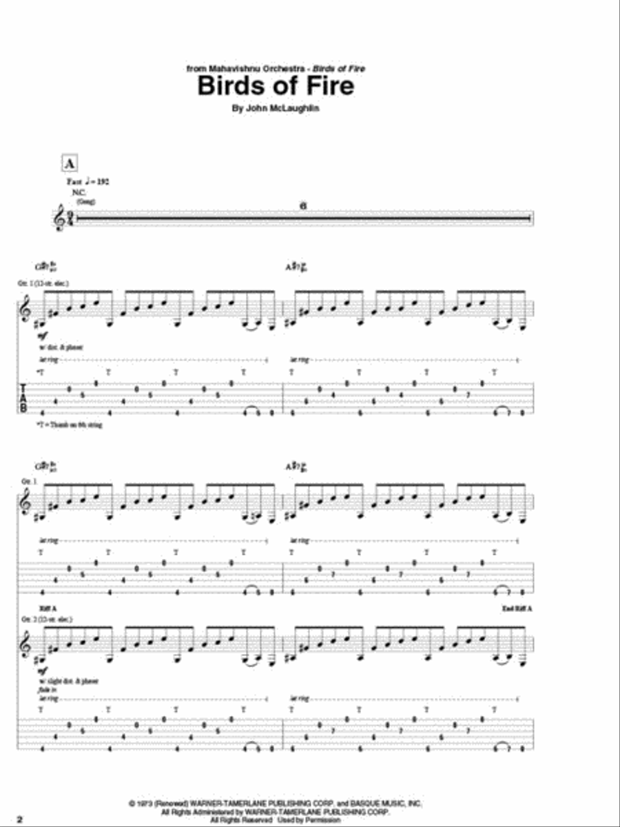 John McLaughlin Guitar Tab Anthology Electric Guitar scores gallery preview page 4