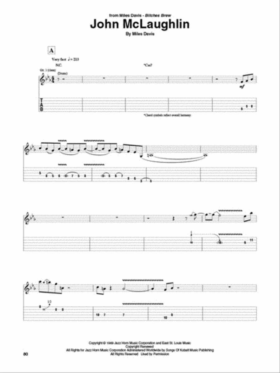 John McLaughlin Guitar Tab Anthology Electric Guitar scores gallery preview page 6