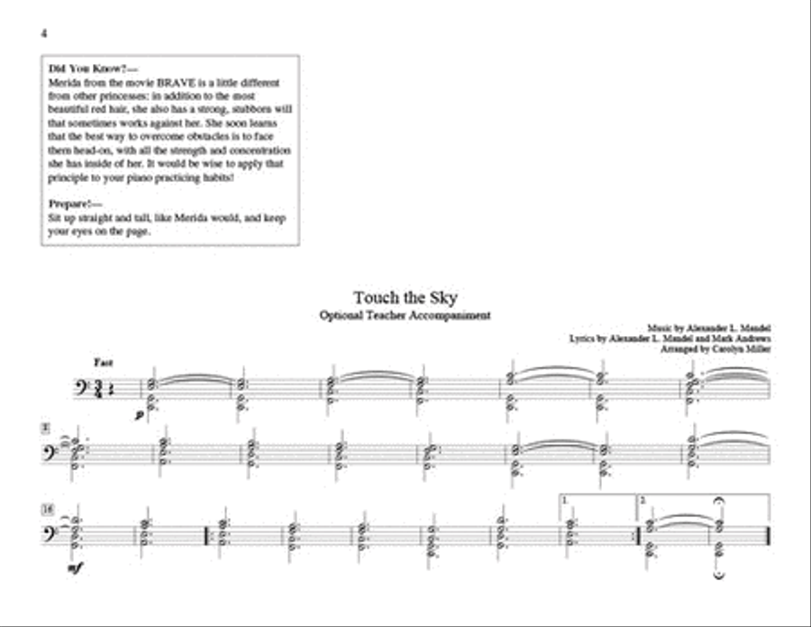 Teaching Little Fingers to Play Movie Music Piano Method scores gallery preview page 2