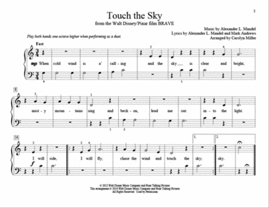 Teaching Little Fingers to Play Movie Music Piano Method scores gallery preview page 3