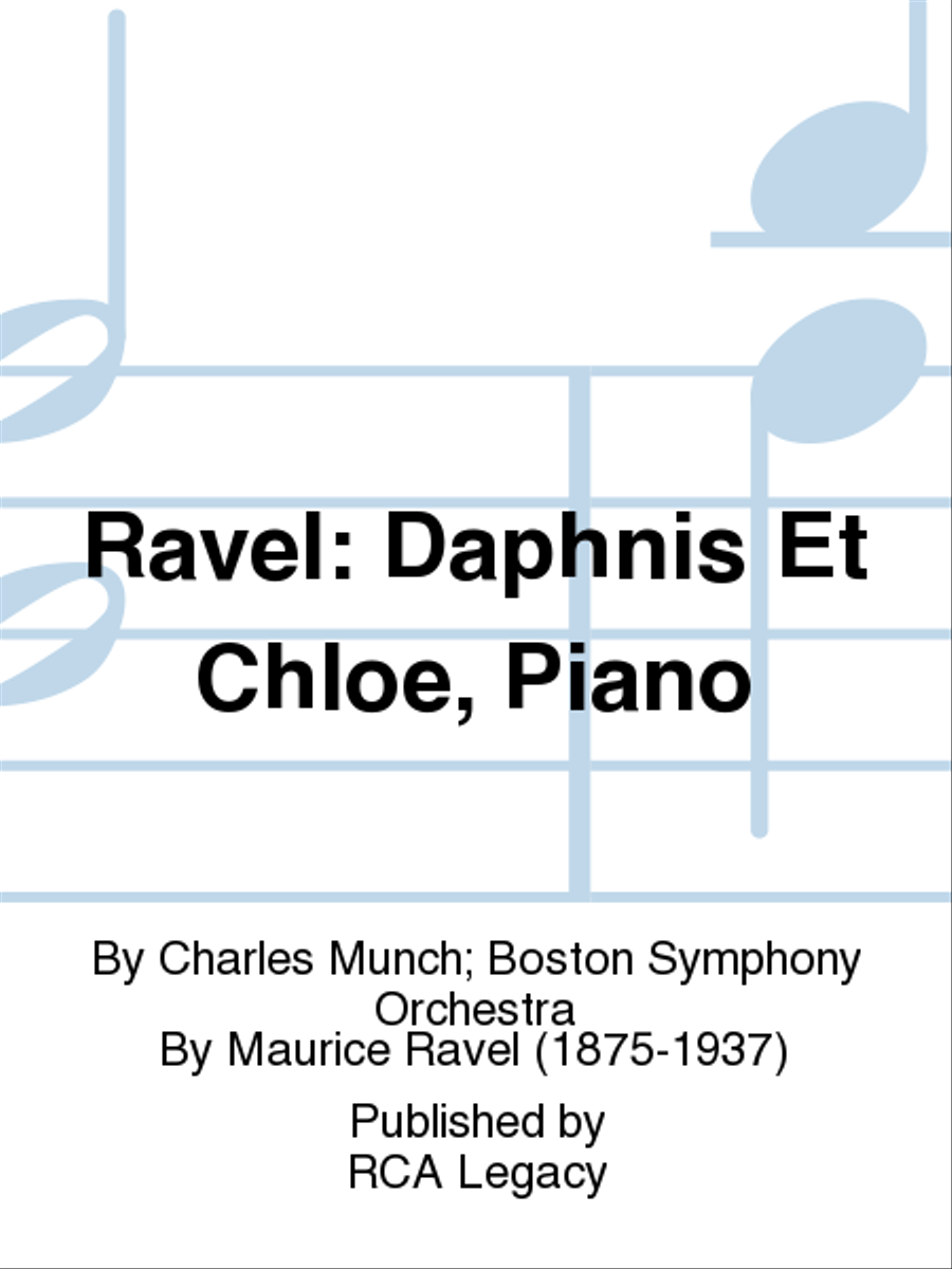 Ravel: Daphnis Et Chloe, Piano Piano scores gallery preview page 1