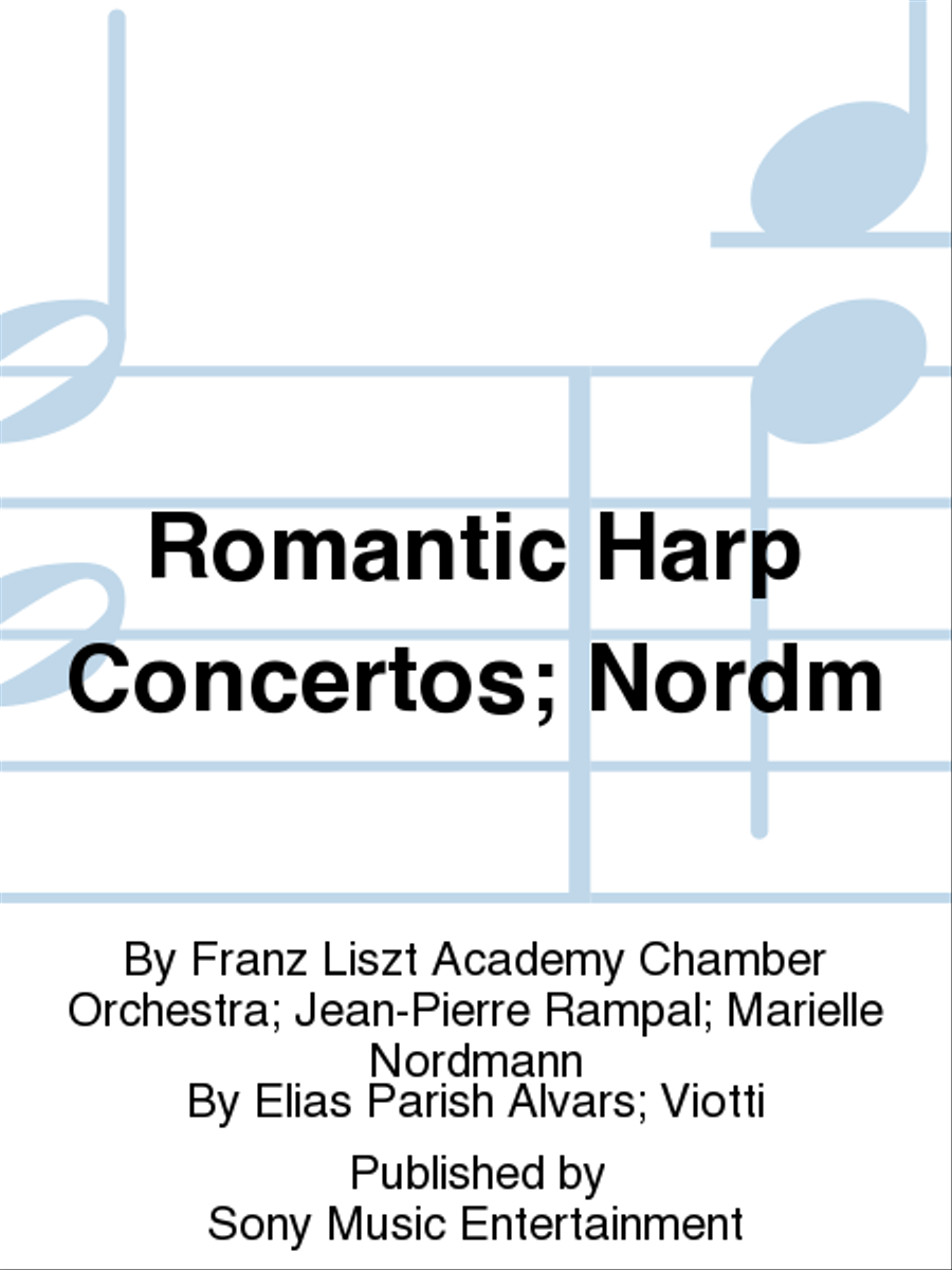 Romantic Harp Concertos; Nordm Harp scores gallery preview page 1