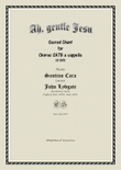 Ah, gentle Jesu - SATB choir a cappella