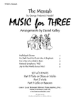 Handel's Messiah for String Trio (Violin, Viola, Cello) Set of 3 Parts
