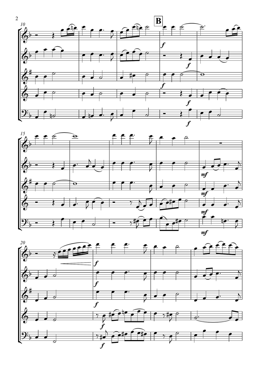 Christmas Medley (2) Christmas Medley (2) Woodwind Quintet scores gallery preview page 3