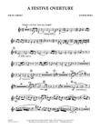 A Festive Overture - 2nd Bb Cornet 2 mini preview