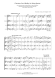 Christmas Carol Medley for String Quartet Score and Parts