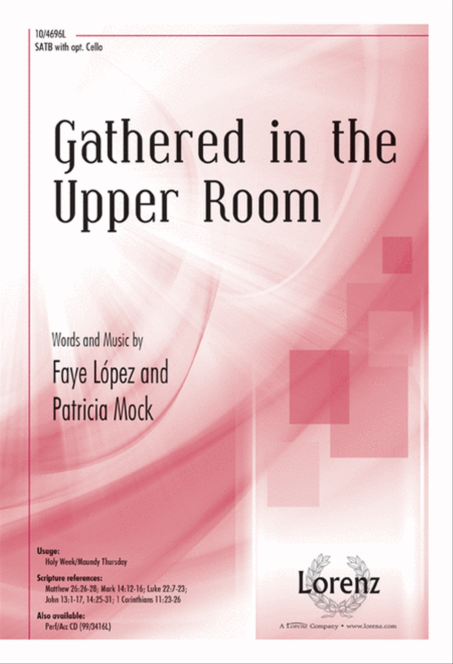 Gathered in the Upper Room 4-Part scores gallery preview page 1