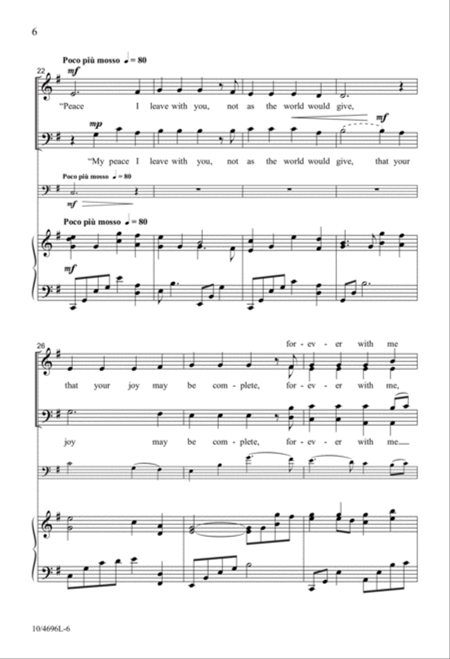 Gathered in the Upper Room 4-Part scores gallery preview page 5