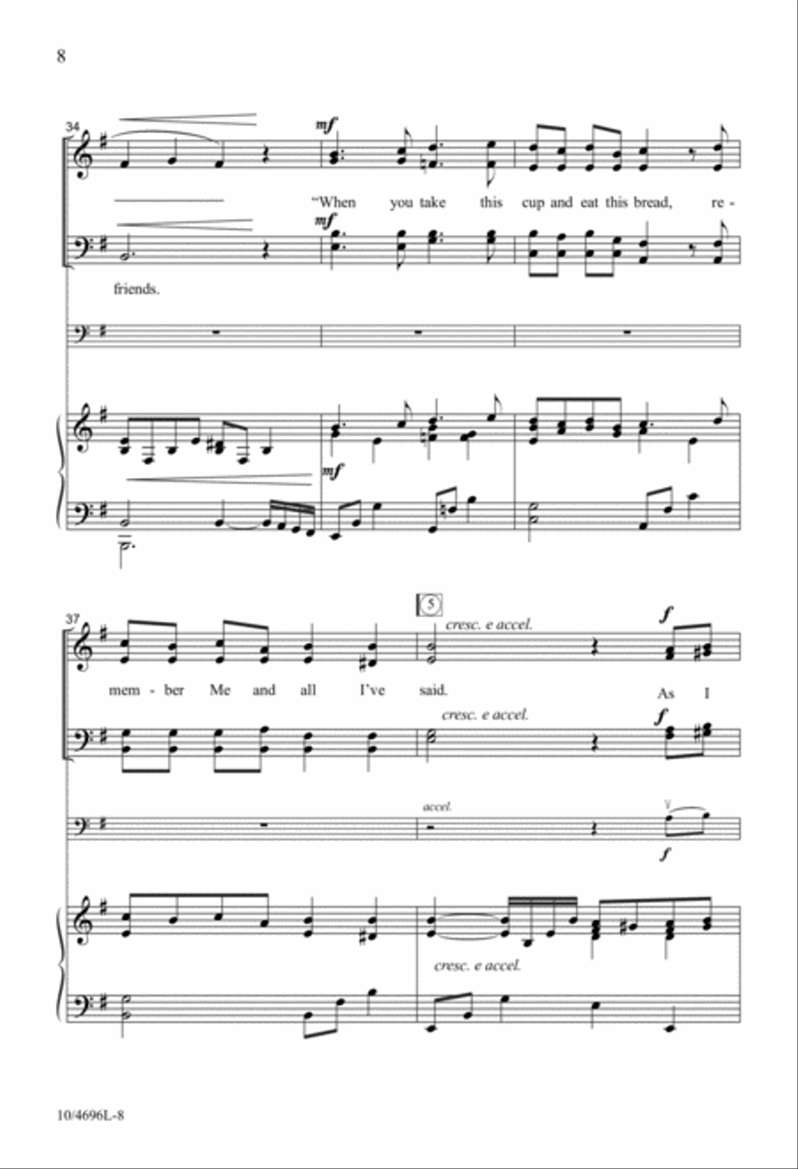 Gathered in the Upper Room 4-Part scores gallery preview page 7