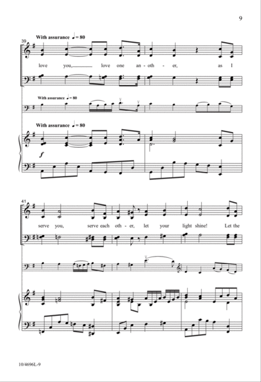 Gathered in the Upper Room 4-Part scores gallery preview page 8
