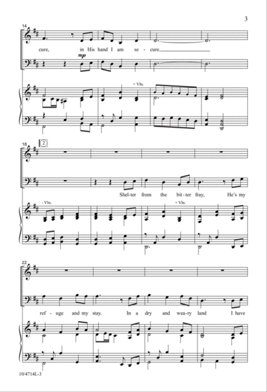 In His Hand In His Hand 4-Part scores gallery preview page 3