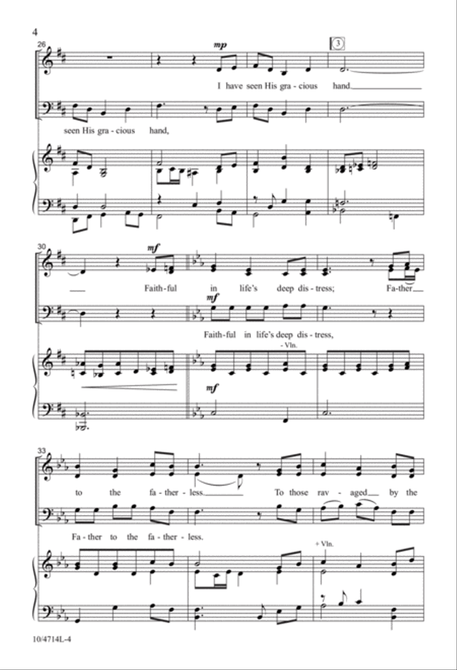 In His Hand In His Hand 4-Part scores gallery preview page 4