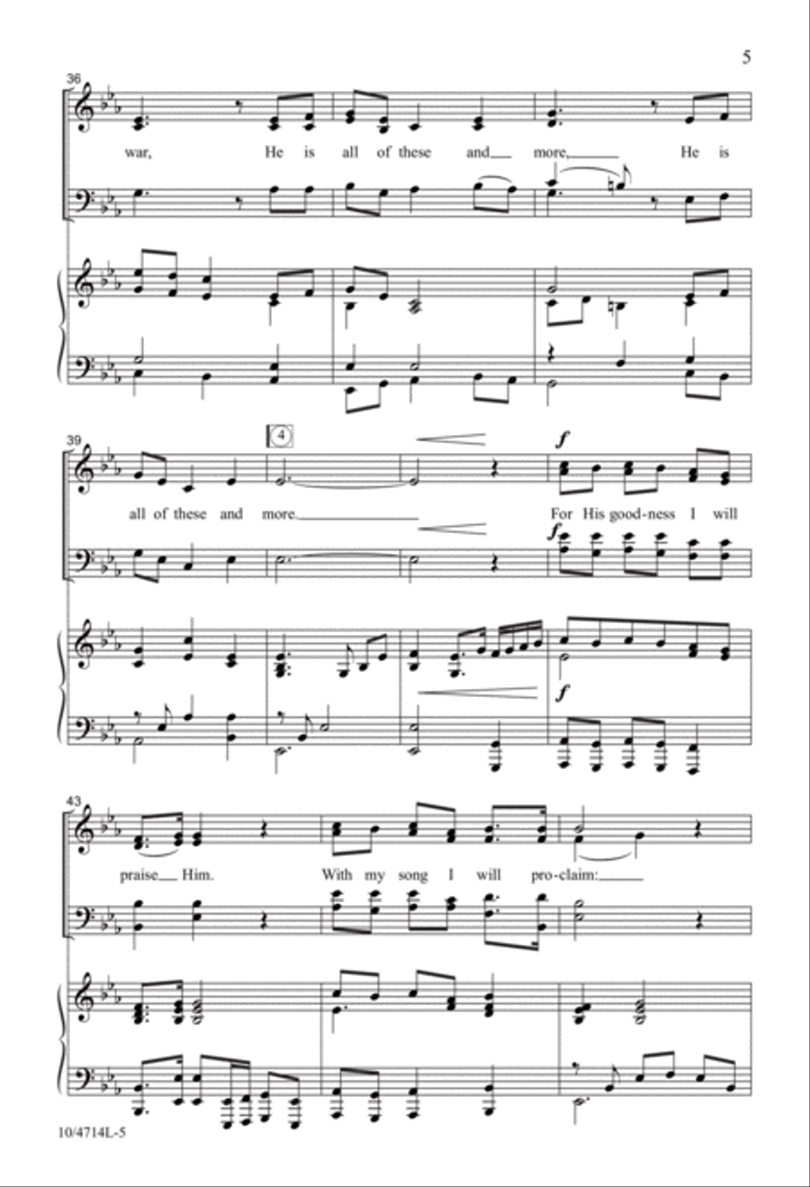 In His Hand In His Hand 4-Part scores gallery preview page 5