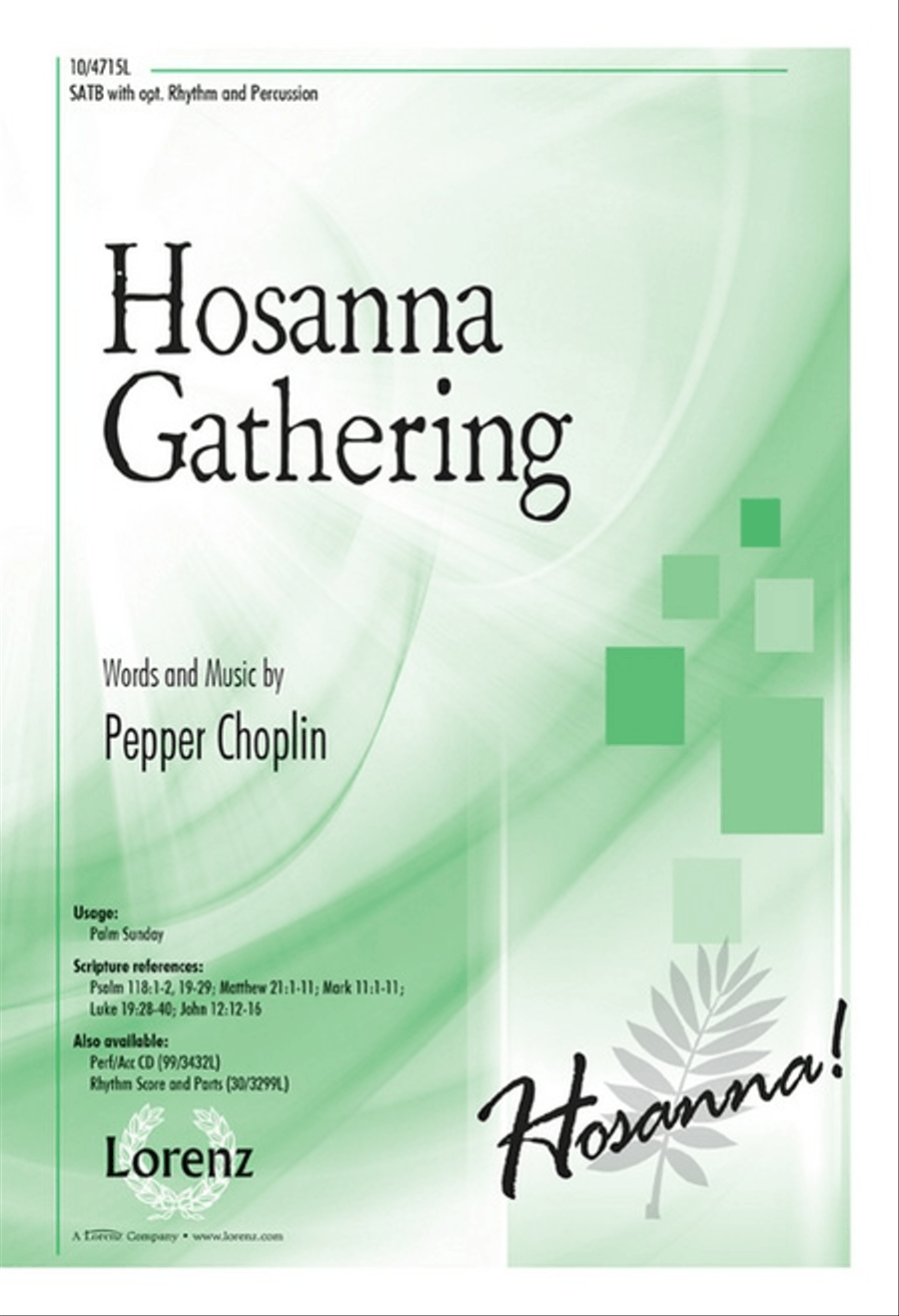 Hosanna Gathering Hosanna Gathering 4-Part scores gallery preview page 1