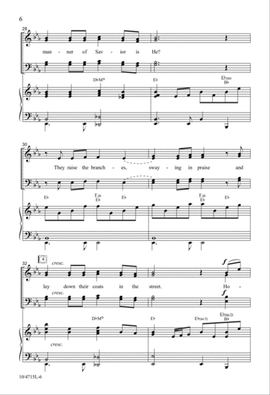 Hosanna Gathering Hosanna Gathering 4-Part scores gallery preview page 6