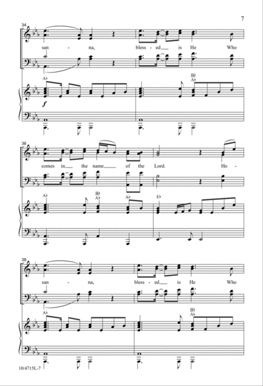 Hosanna Gathering Hosanna Gathering 4-Part scores gallery preview page 7