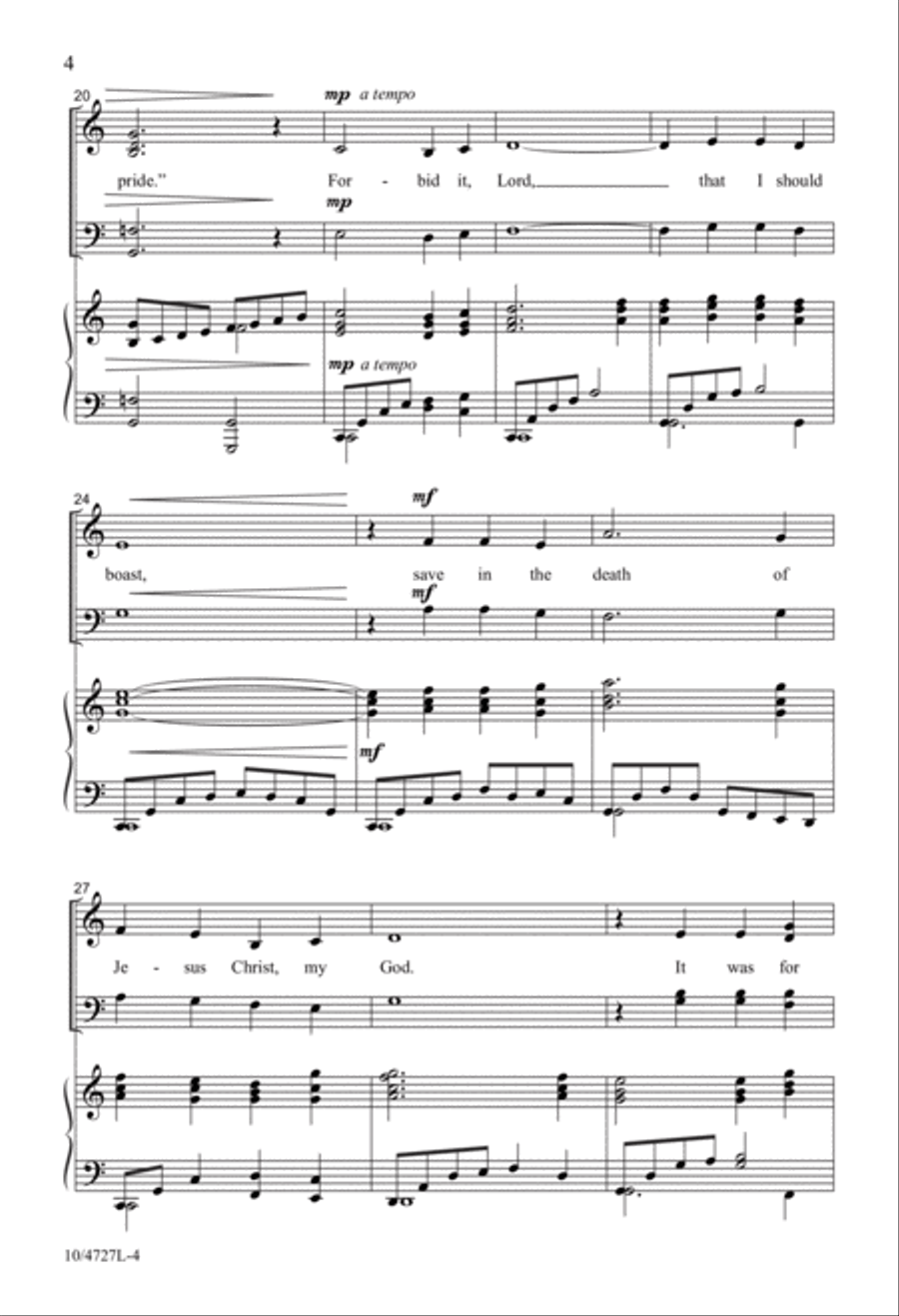 It Was for Love! 4-Part scores gallery preview page 4