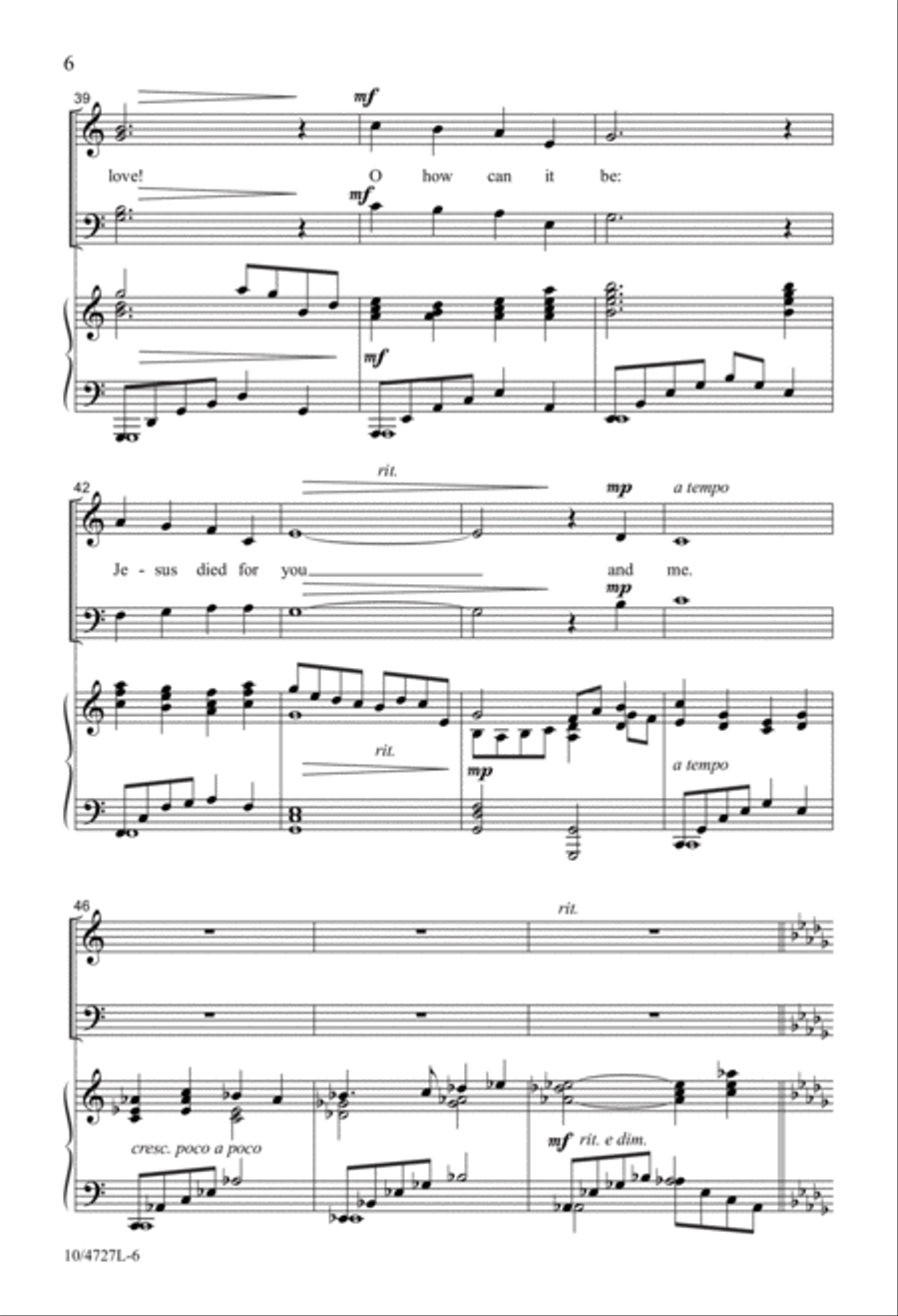 It Was for Love! 4-Part scores gallery preview page 6
