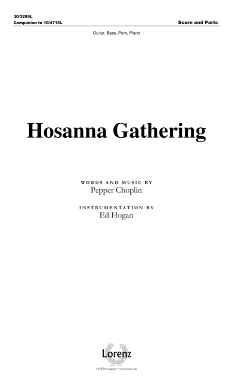 Hosanna Gathering - Rhythm Score and Parts Choir scores gallery preview page 2