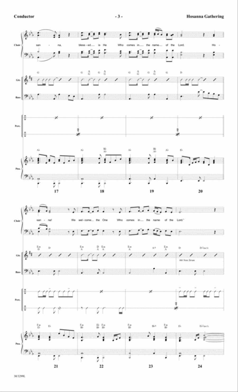 Hosanna Gathering - Rhythm Score and Parts Choir scores gallery preview page 6