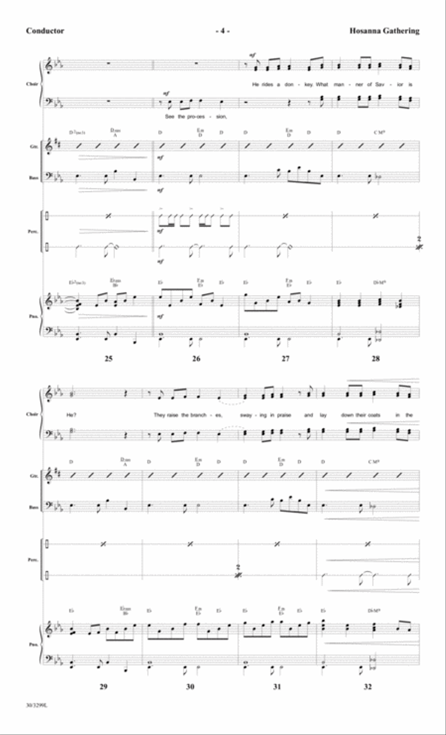 Hosanna Gathering - Rhythm Score and Parts Choir scores gallery preview page 7
