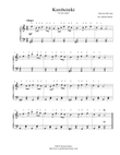 Korobeiniki (Korobushka) - for easy piano
