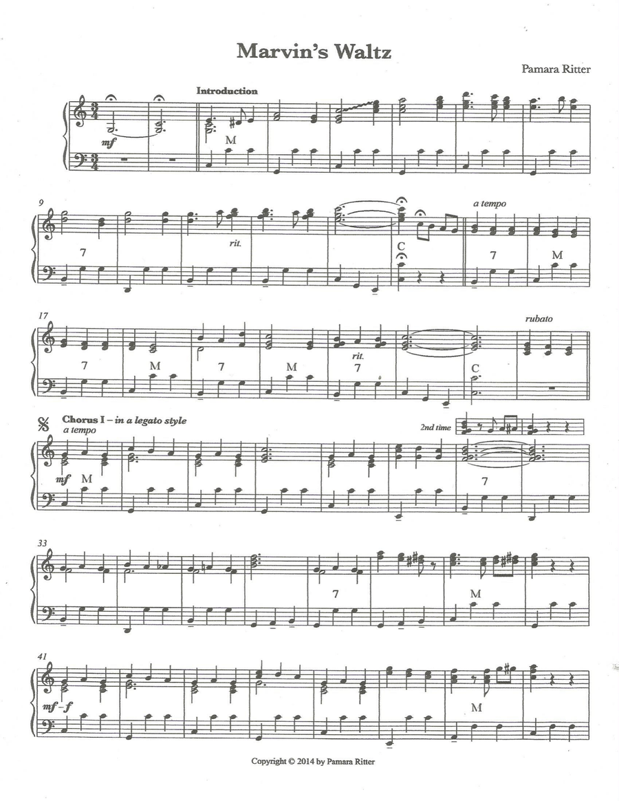 MARVIN'S WALTZ MARVIN'S WALTZ Accordion scores gallery preview page 2