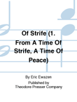Of Strife (1. From A Time Of Strife, A Time Of Peace)