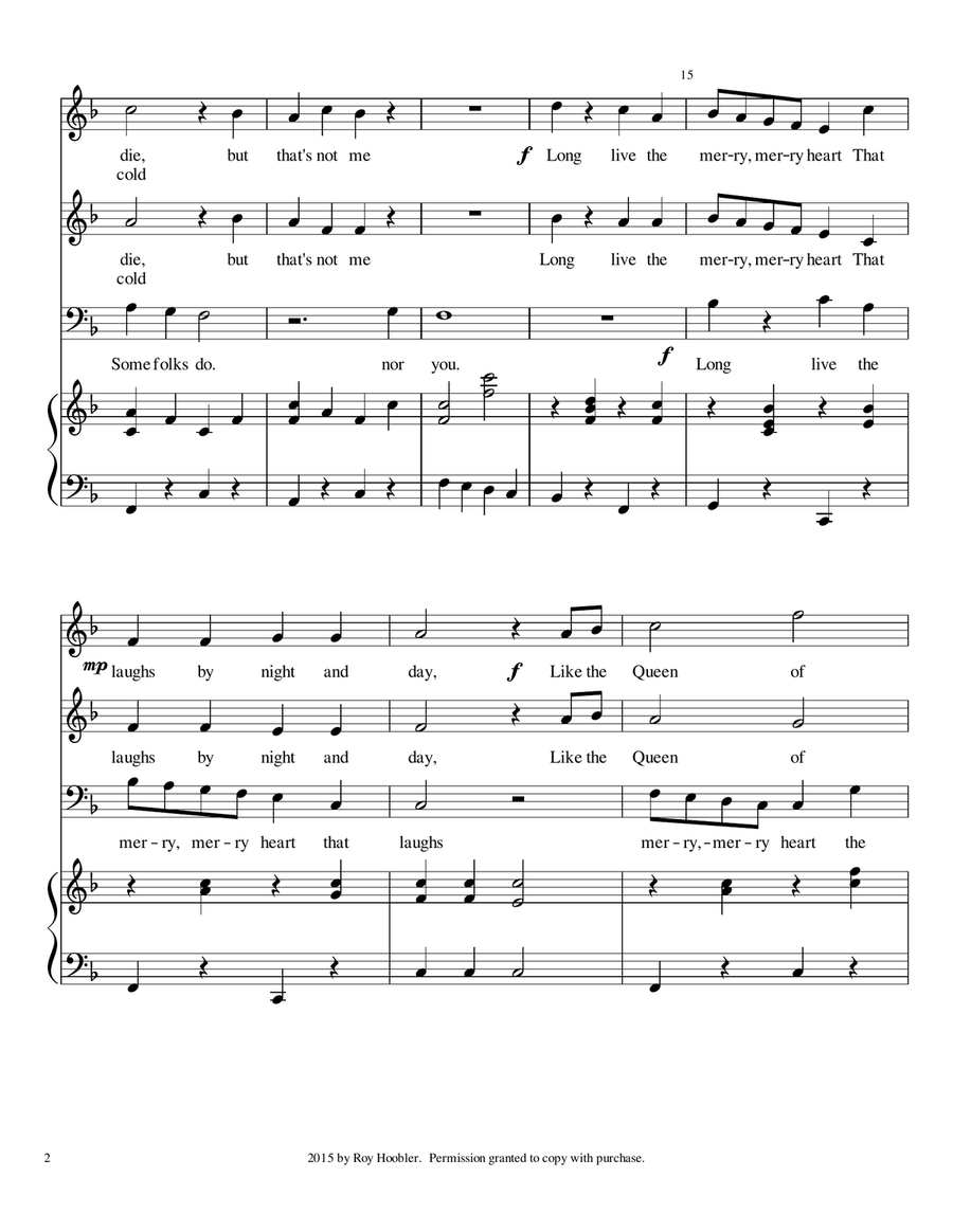 Some Folks Ring de Banjo 3-Part scores gallery preview page 3
