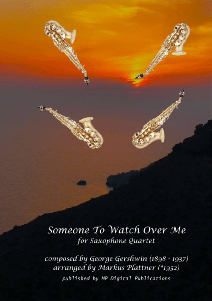 Someone To Watch Over Me for Saxophone Quartet Saxophone Quartet scores gallery preview page 1