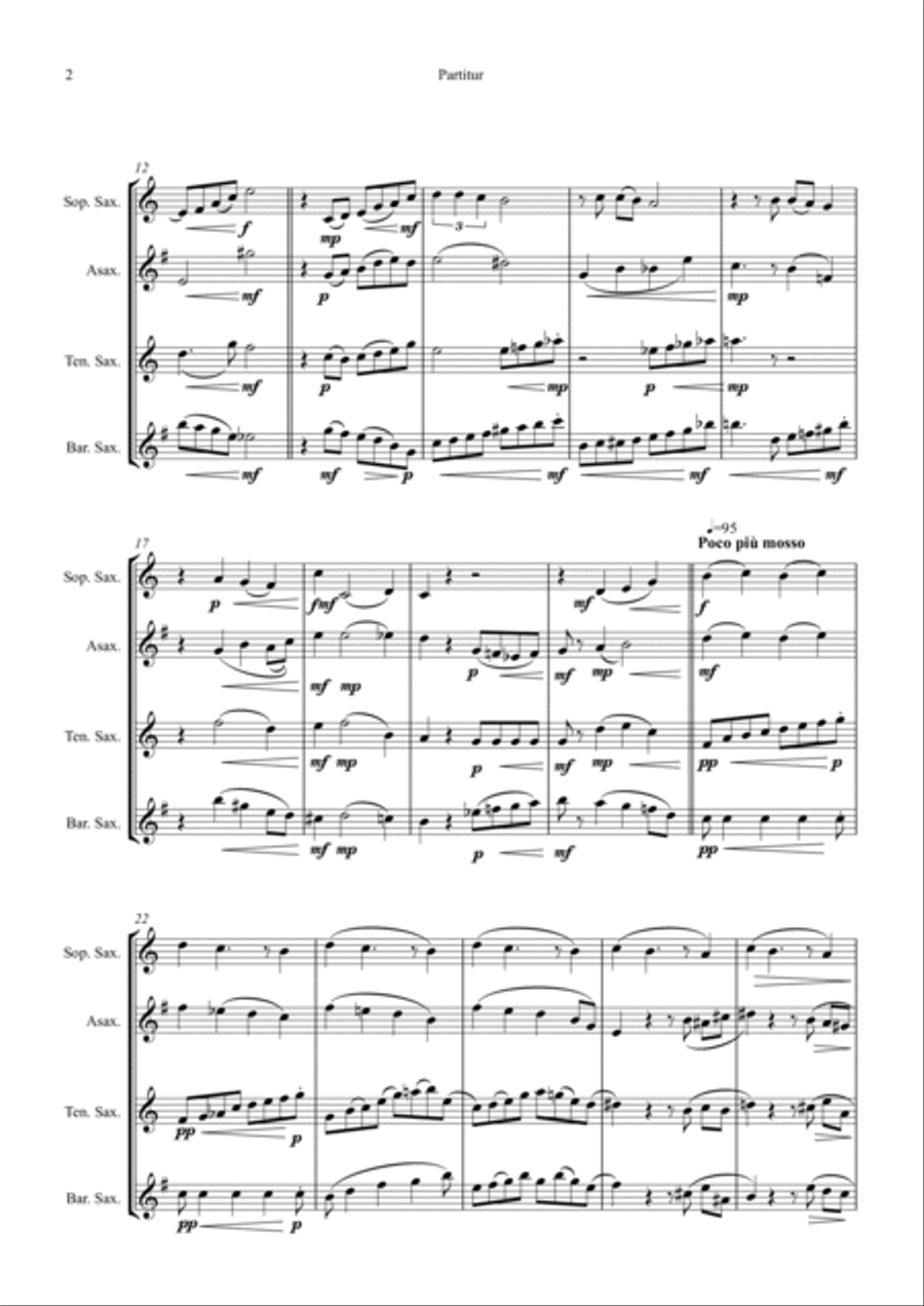 Someone To Watch Over Me for Saxophone Quartet Saxophone Quartet scores gallery preview page 3