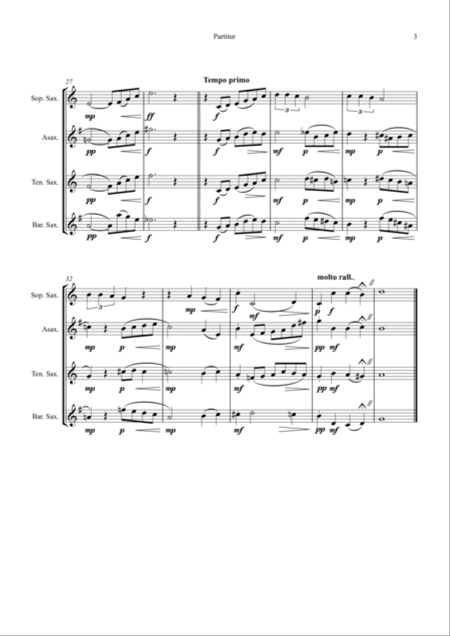 Someone To Watch Over Me for Saxophone Quartet Saxophone Quartet scores gallery preview page 4
