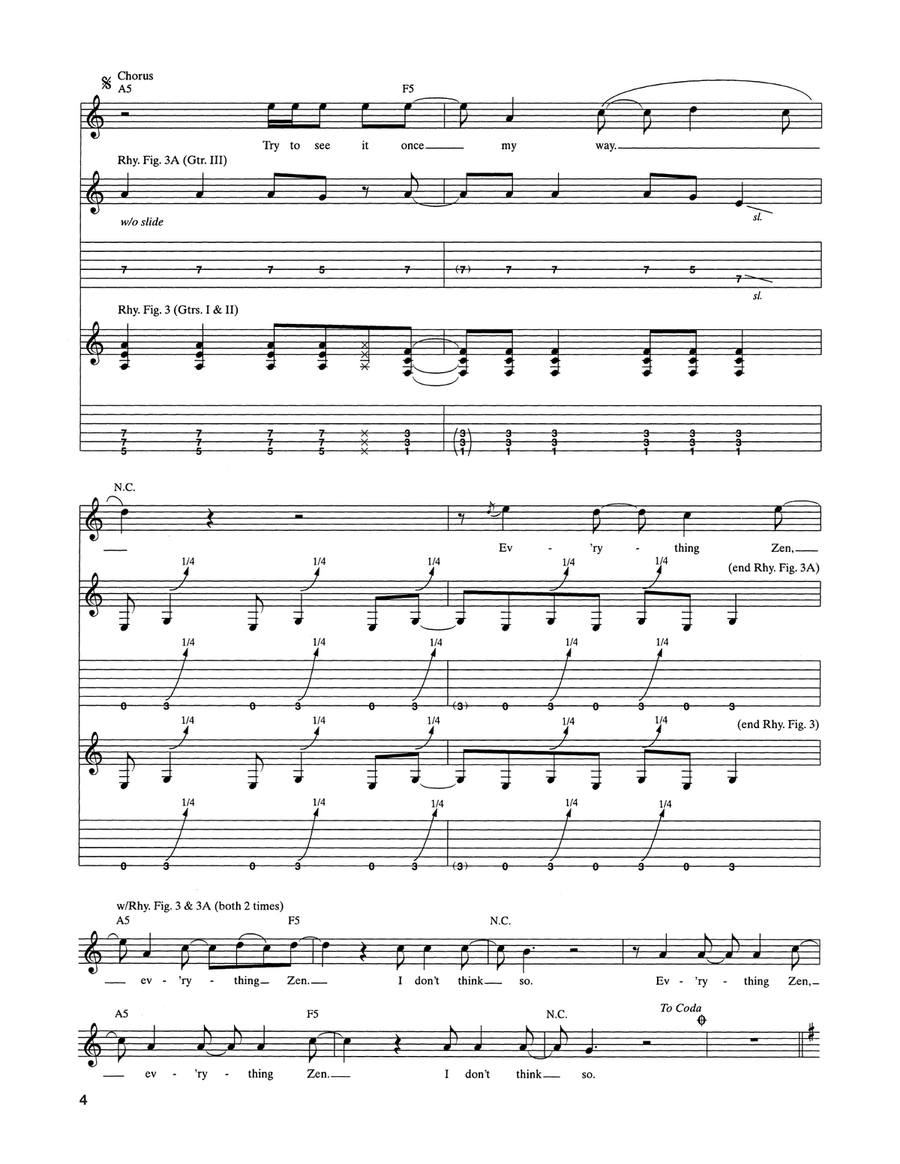 Everything Zen Everything Zen Acoustic Guitar scores gallery preview page 4