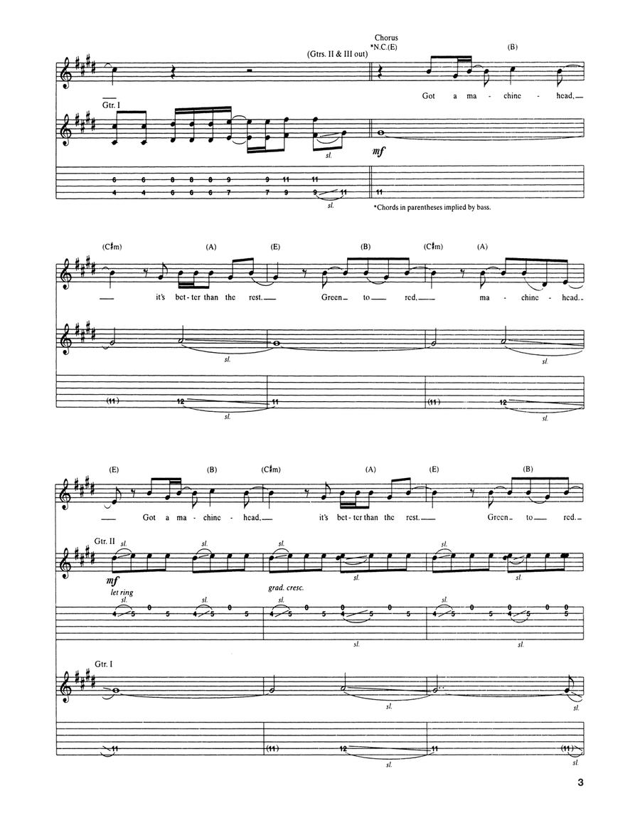 Machinehead Machinehead Acoustic Guitar scores gallery preview page 3