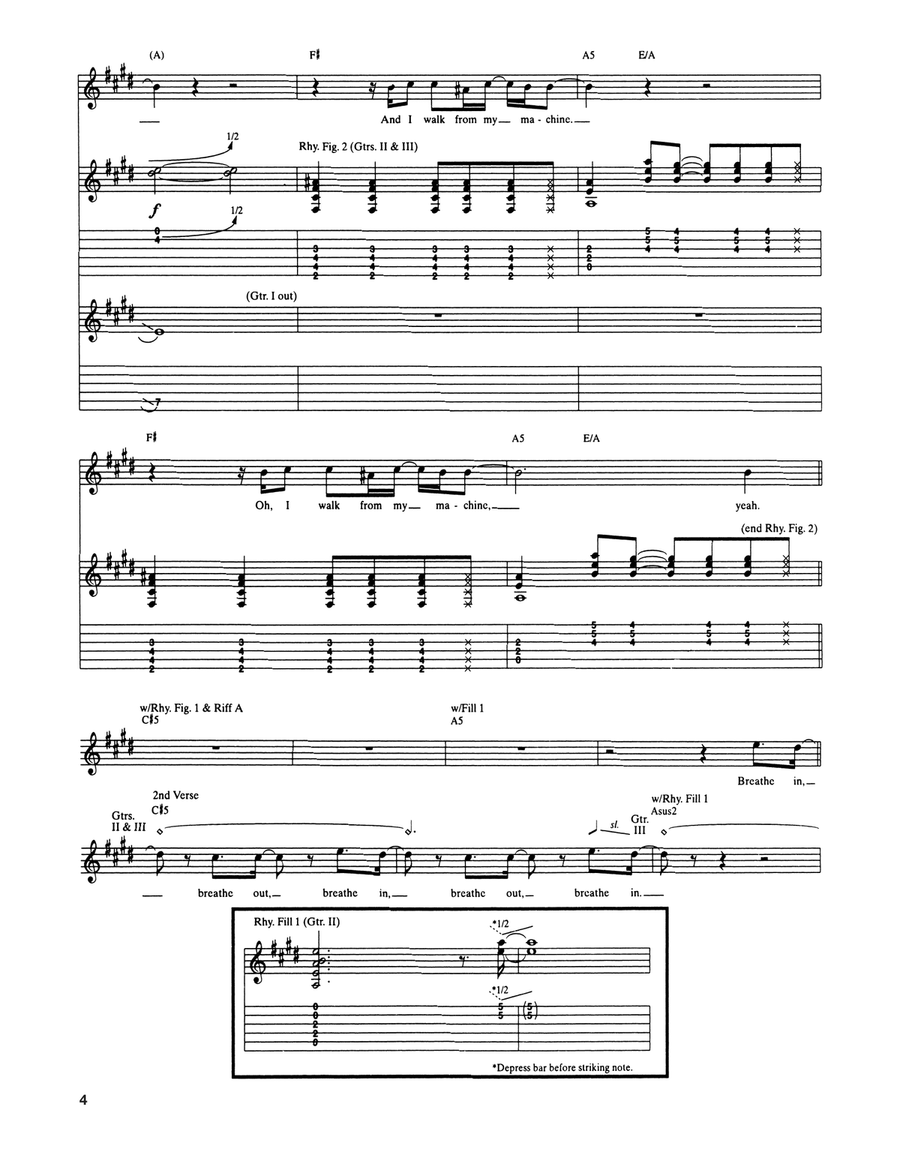 Machinehead Machinehead Acoustic Guitar scores gallery preview page 4
